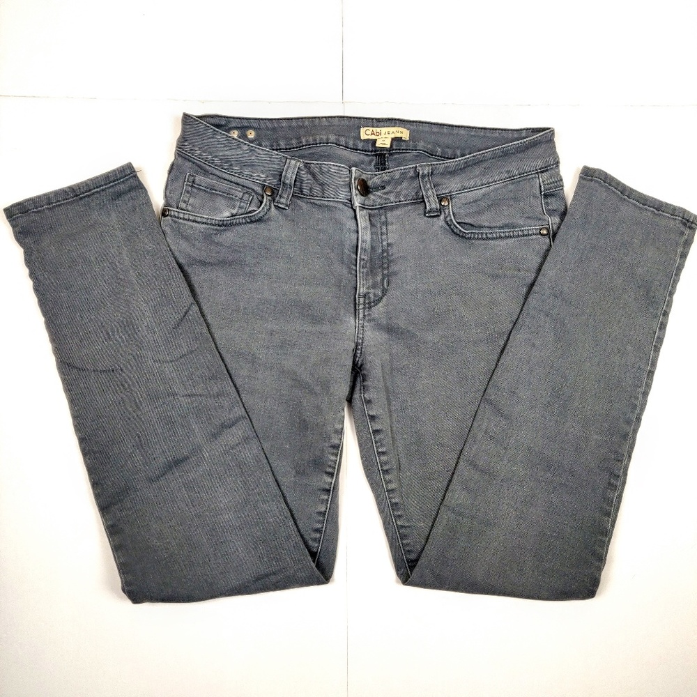 CAbi JEANS Gray Skinny Jean Size 8